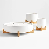Wilmette 5-Wick Citronella Candle with Wooden Stand