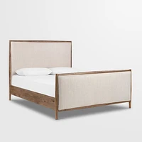 Wilmette Weathered Oak Wood King Bed