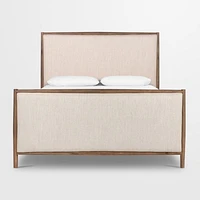 Wilmette Weathered Oak Wood King Bed