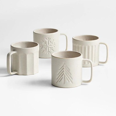 Windam 10.75-oz. Holiday Mugs, Gift Set of 4