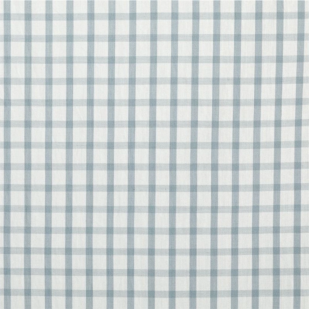63" Organic Cotton Windowpane Plaid Curtain Panel