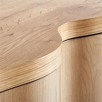 Winslow Natural Oak Wood Bar Cabinet by Jake Arnold
