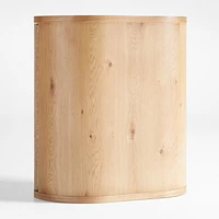Winslow Natural Oak Wood Bar Cabinet by Jake Arnold