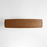 Winslow 70" Asymmetrical Brown Oak Wood Console Table by Jake Arnold