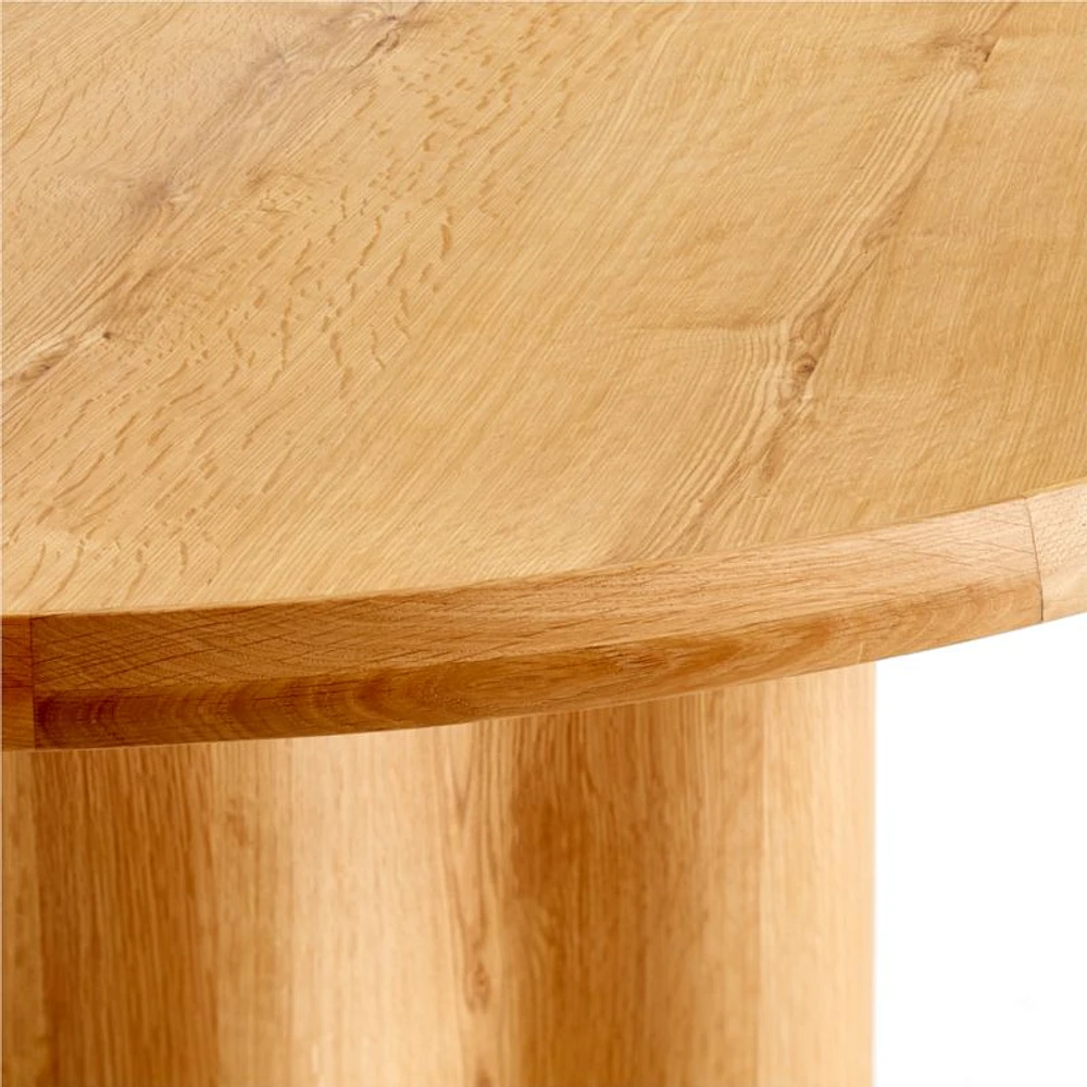 Winslow 60" Knotty Natural Oak Wood Round Dining Table by Jake Arnold