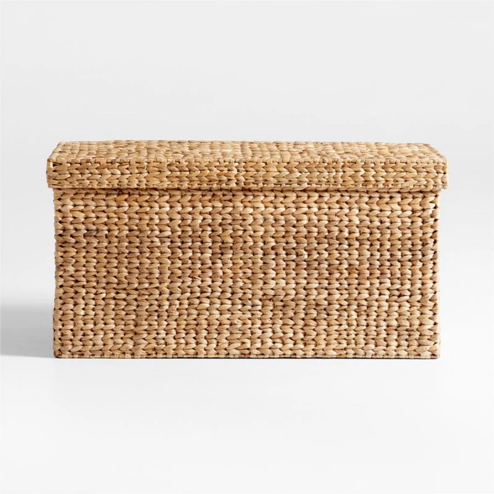 Wonderful Wicker Natural Woven Kids Toy Box with Lid