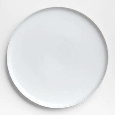 Wren White Matte Stoneware Serving Platter