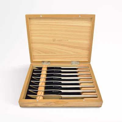 Wüsthof ® Mignon Stainless Olivewood 8-Piece Steak Knife Set