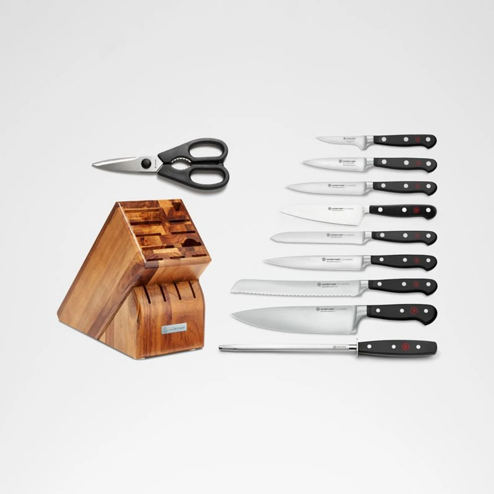Wusthof ® Classic 11-Piece Acacia Knife Block Set