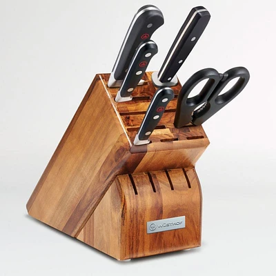 Wusthof ® Classic 6-Piece Acacia Knife Block Set