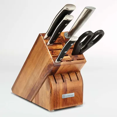 Wüsthof ® Classic Ikon 6-Piece Acacia Knife Block Set