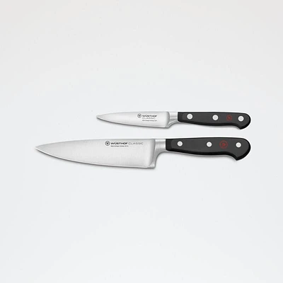 Wusthof ® Classic Black 2-Piece Prep Knife Set