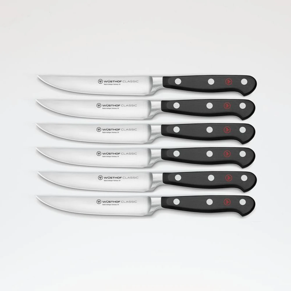 Wusthof ® Classic Black Steak Knives, Set of 6
