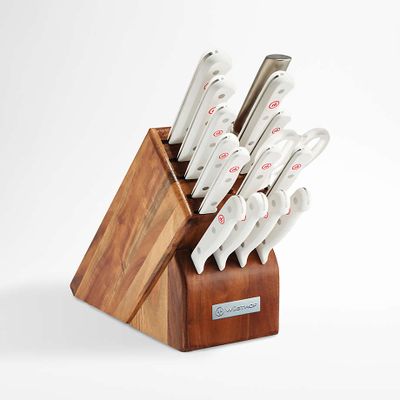 Wusthof ® Gourmet White 16-Piece Knife Block Set