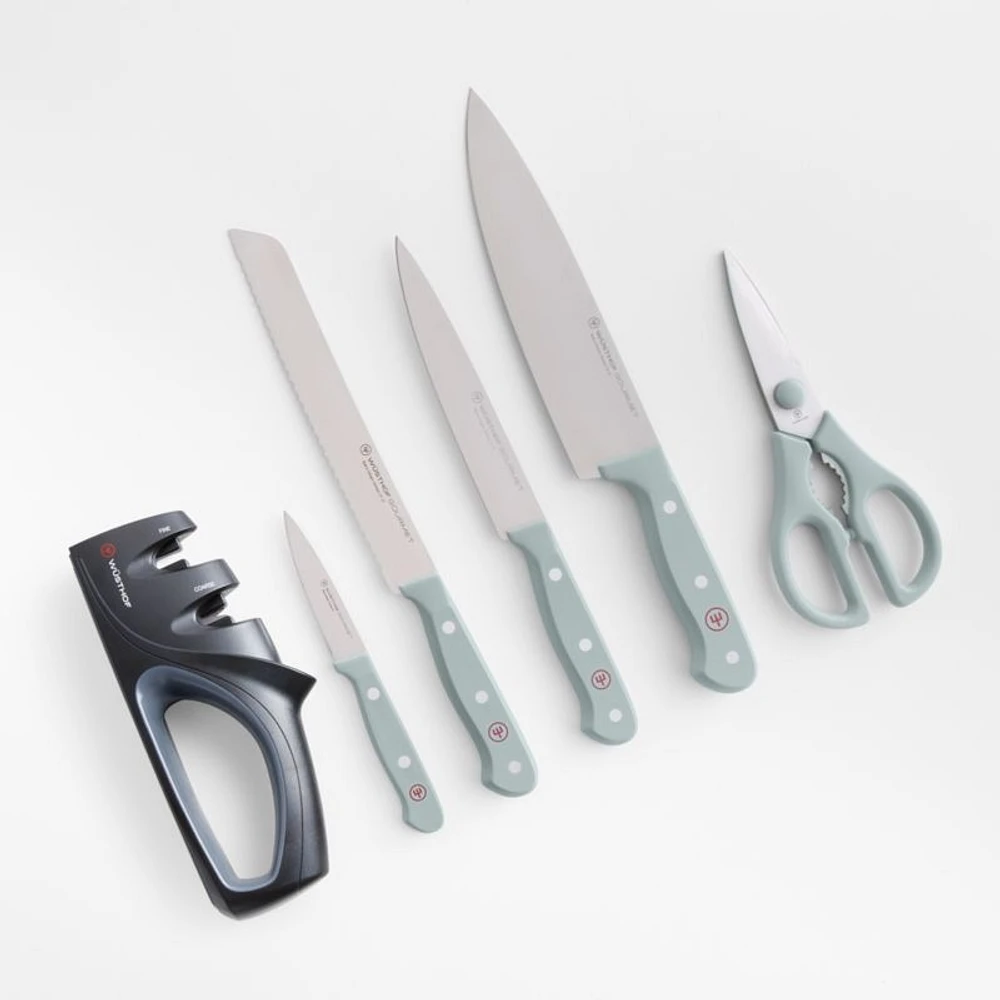 Wusthof ® Gourmet Blue -Piece Knife Block Set