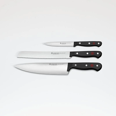 Wusthof ® Gourmet Black 3-Piece Starter Knife Set