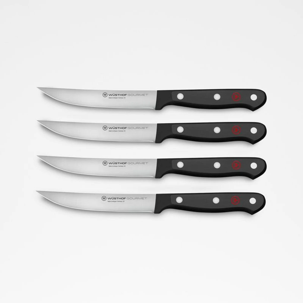 Wusthof ® Gourmet Black Steak Knives, Set of 4