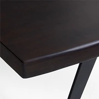 Yukon 80" Black-Brown Live Edge Wood Dining Table