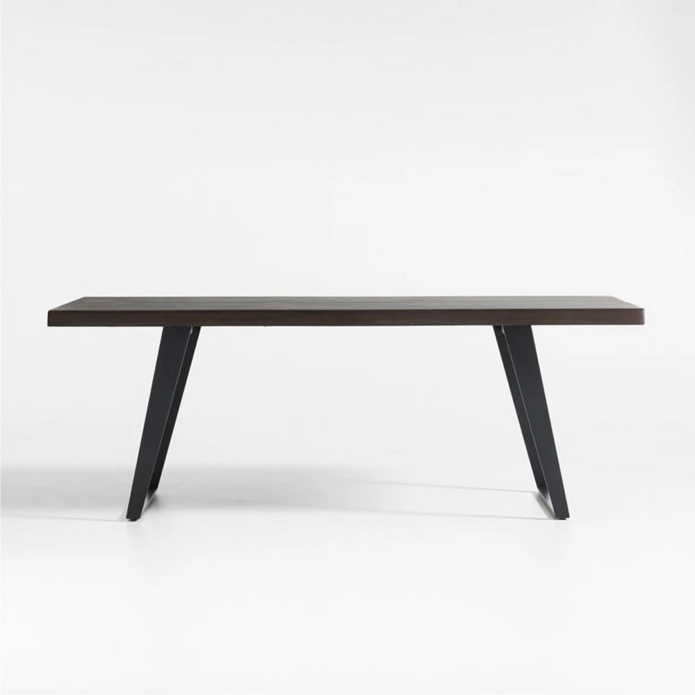 Yukon 80" Black-Brown Live Edge Wood Dining Table