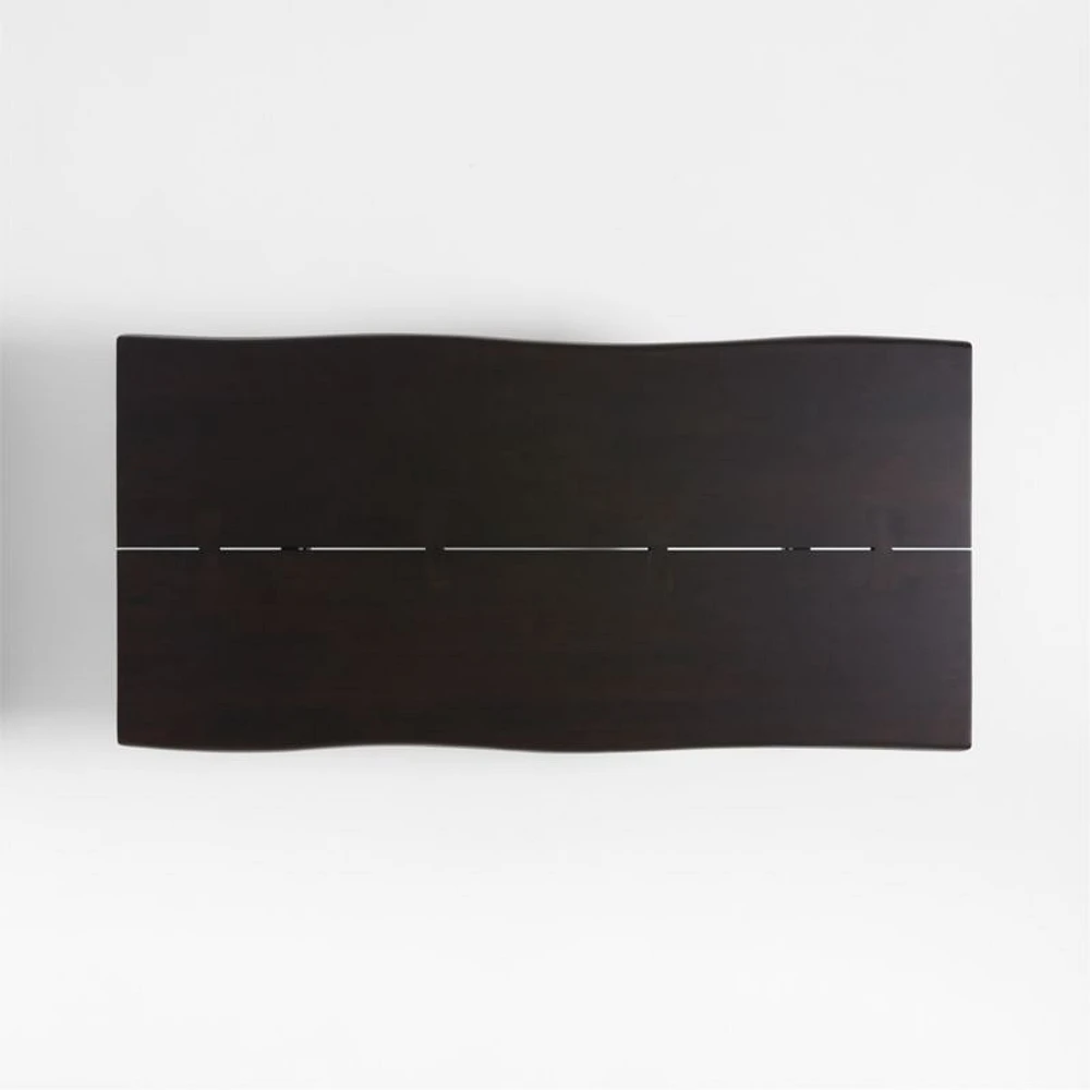 Yukon 80" Black-Brown Live Edge Wood Dining Table