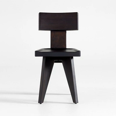 Yukon Black-Brown Wood Dining Side Chair
