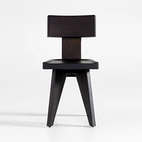 Yukon Black-Brown Wood Dining Side Chair