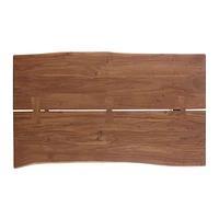 Yukon Warm Acacia Live Edge Solid Wood 54" Rectangular Coffee Table