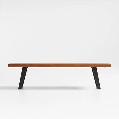 Yukon 75" Natural Live Edge Wood Dining Bench
