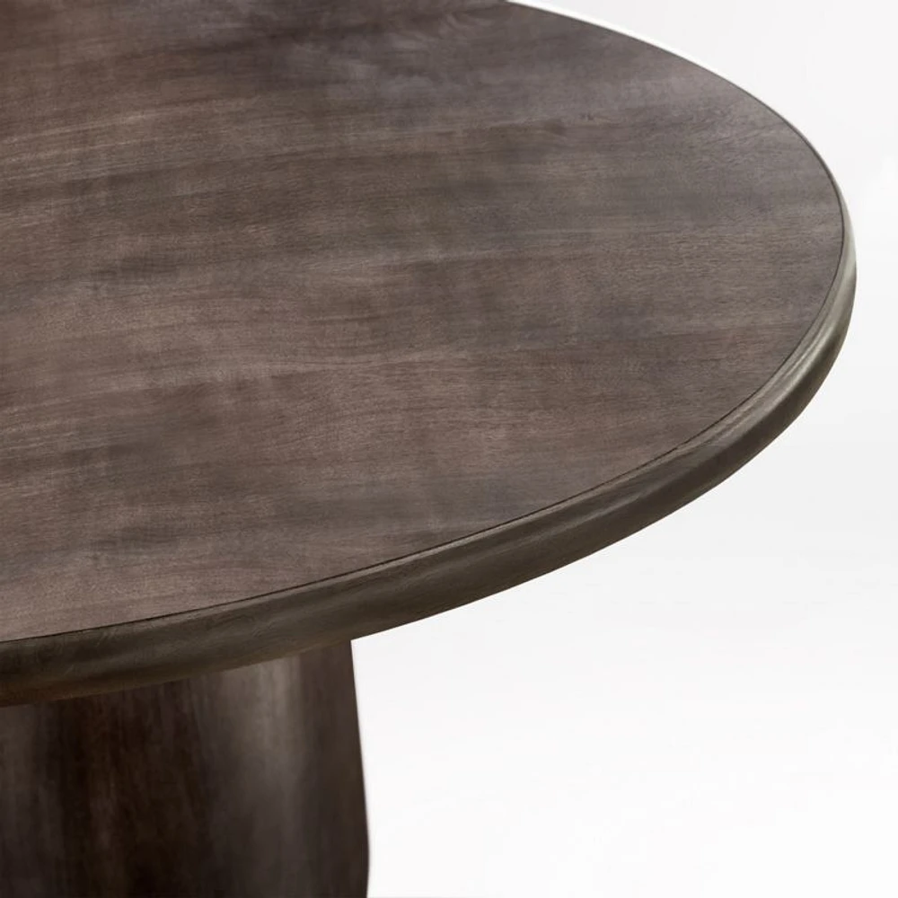 Zahn 54" Charcoal Grey Round Dining Table