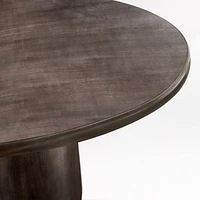 Zahn 54" Charcoal Grey Round Dining Table