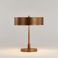Zain Brass Table Lamps with USB Ports, Set of 2