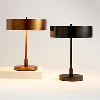 Zain Brass Table Lamps with USB Ports, Set of 2