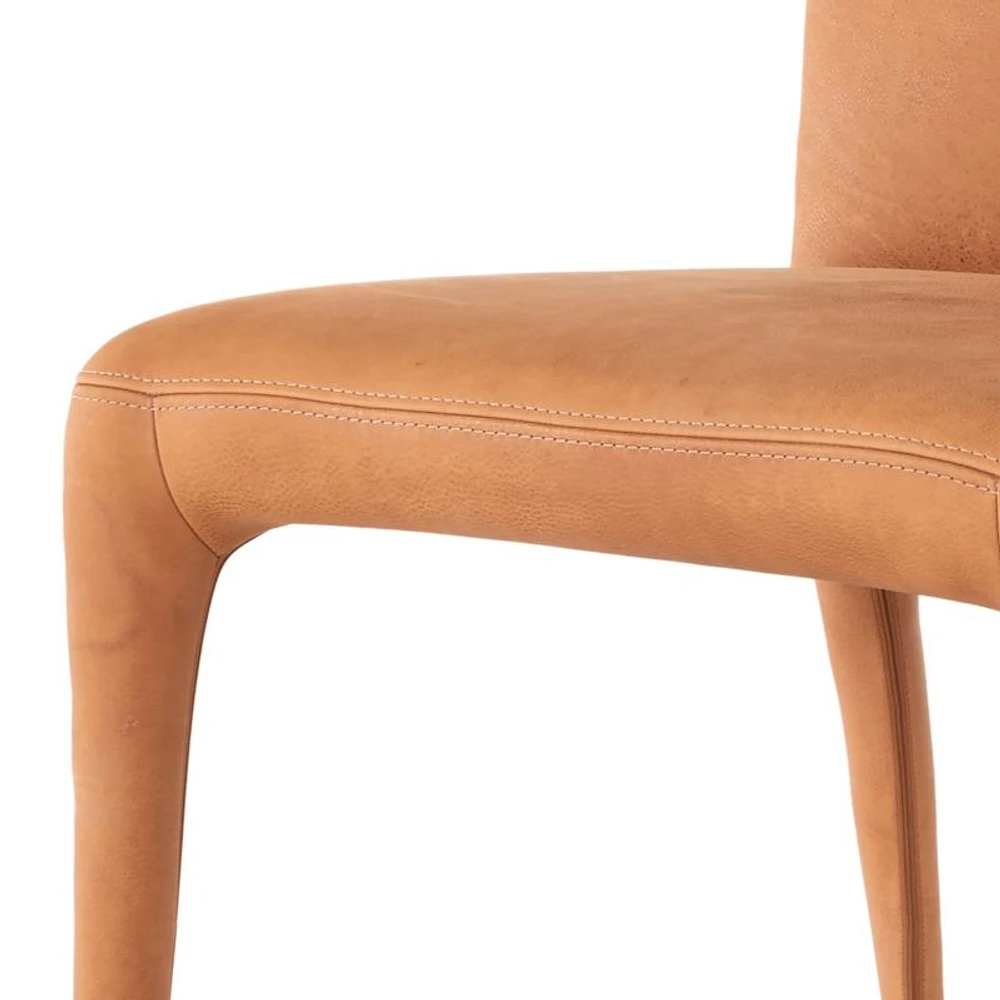 Zanni Camel Leather Dining Chair