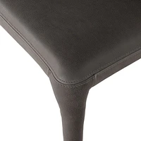 Zanni Graphite Leather Dining Chair