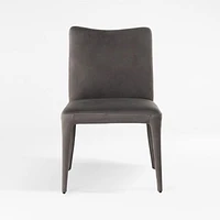 Zanni Graphite Leather Dining Chair