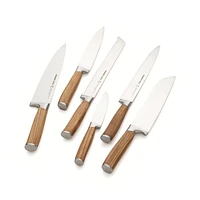 Schmidt Brothers ® 7-Piece Zebra Wood Knife Block Set