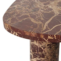 Zion Merlot Marble Nesting Coffee Tables