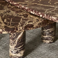 Zion Merlot Marble Nesting Coffee Tables