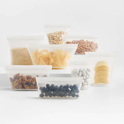 ZipTop Frost 8-Piece Reusable Sandwich Bags & Snack Bags Set