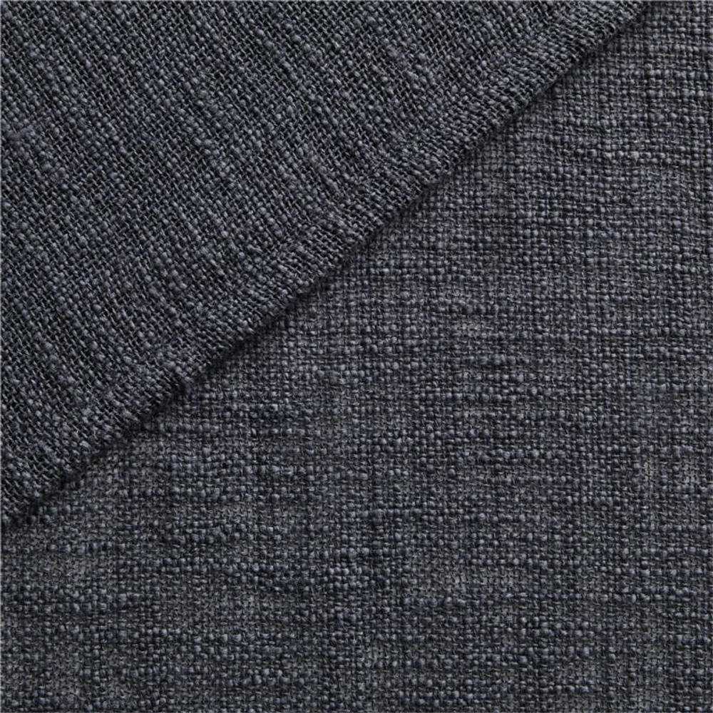 Lindstrom Storm Grey Organic Cotton Sheer Window Curtain Panel 52"x84"