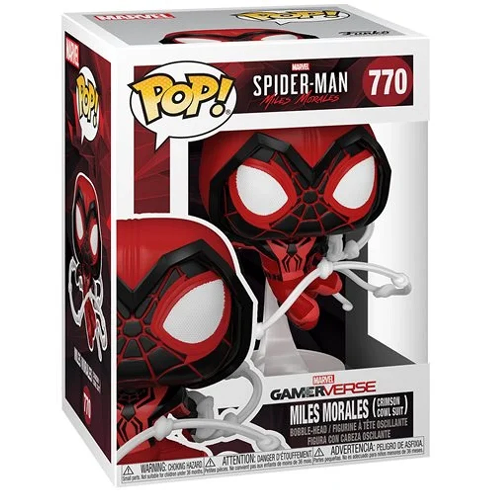 Spider-Man Miles Morales Game Crimson Cowl Suit Funko Pop! Vinyl Figure #770