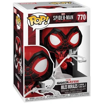 Spider-Man Miles Morales Game Crimson Cowl Suit Funko Pop! Vinyl Figure #770