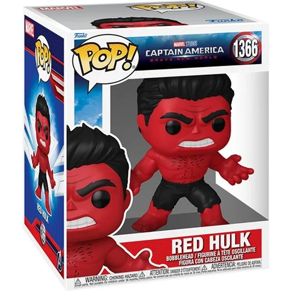 Captain America: Brave New World Red Hulk Super 6-Inch Funko Pop! Vinyl Figure #1366