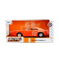 Bigtime Muscle 1968 Dodge Charger Orange 1:24 Scale Die-Cast Metal Vehicle