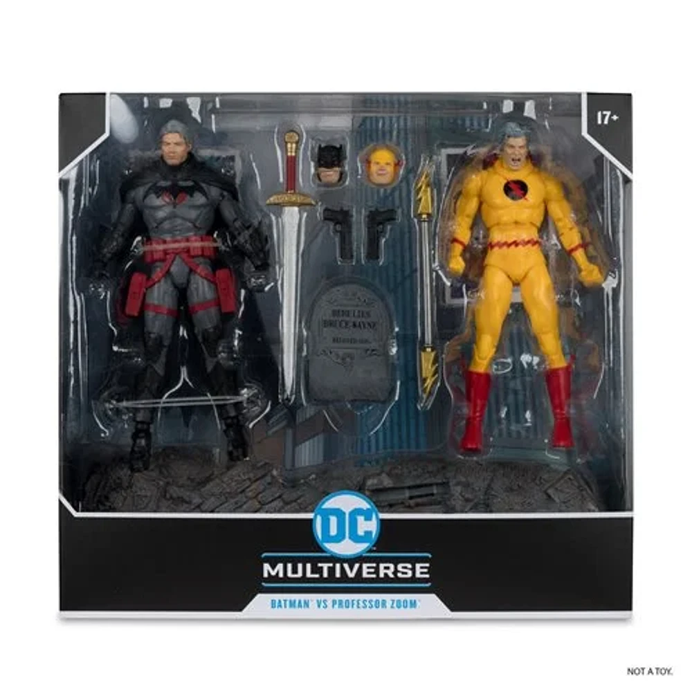 DC Multiverse Thomas Wayne Batman and Professor Zoom Flashpoint 7-Inch Scale Action Figure 2-Pack