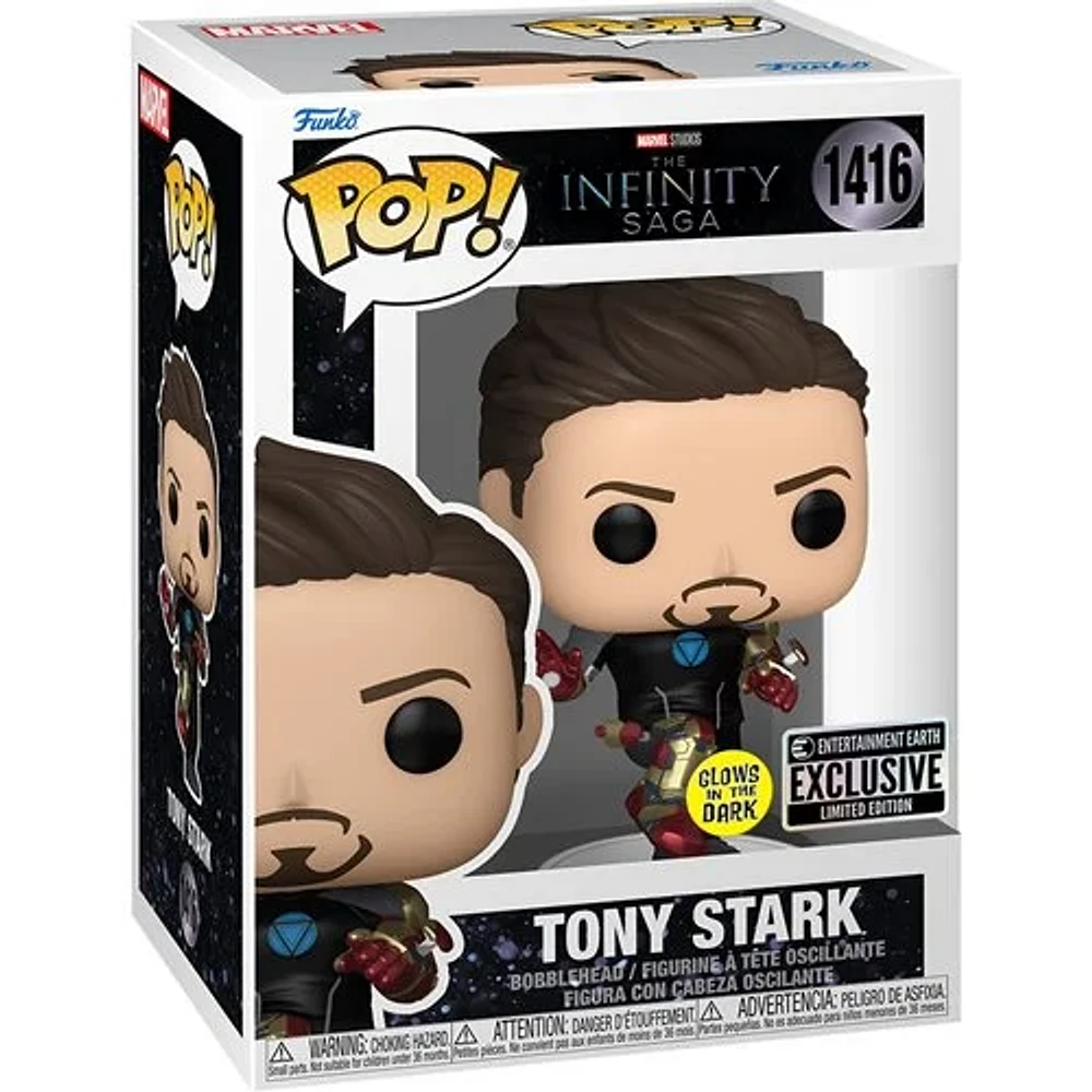 Iron Man 3 Tony Stark Suit-Up Glow-in-the-Dark Funko Pop! Vinyl Figure #1416 - Entertainment Earth Exclusive