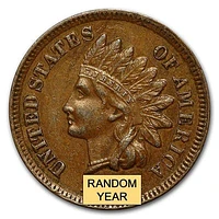 Indian Cent- Centavo Indio Random Year