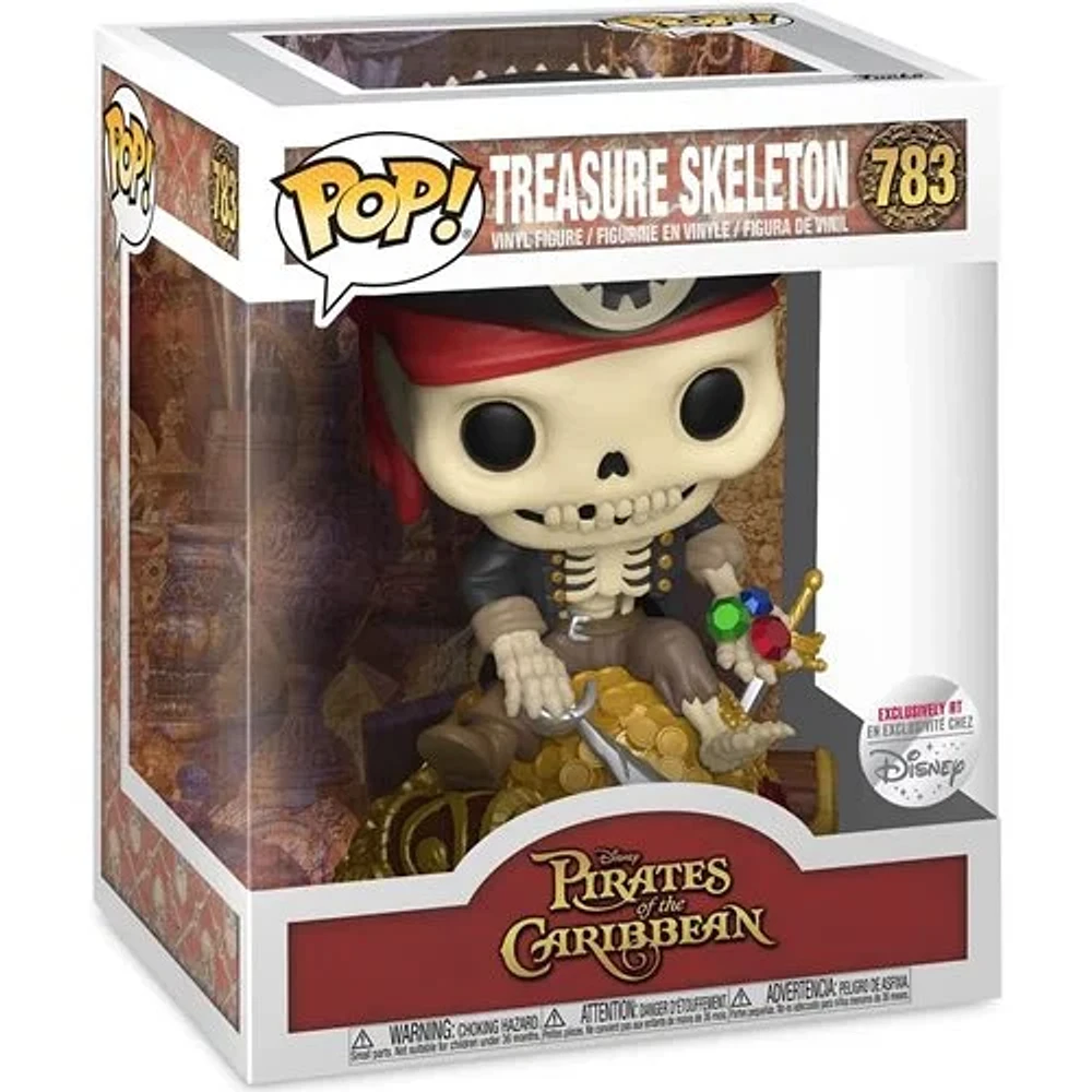 Pirates of the Caribbean Skeleton on Gold Pile Deluxe Pop! Vinyl Figure - Exclusive