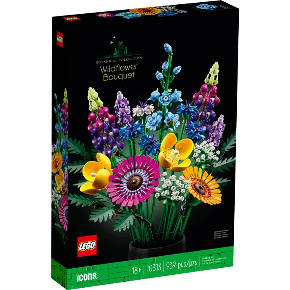 LEGO Icons Wildflower Bouquet Artificial Flowers 10313