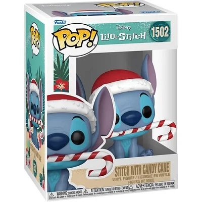 Lilo & Stitch Holiday Stitch with Candy Cane Funko Pop! Vinyl Figure #1502